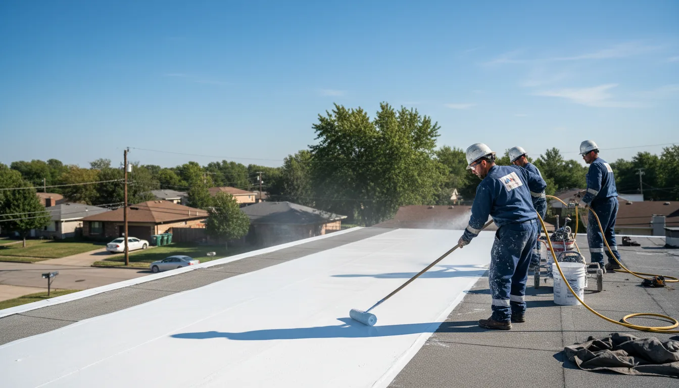 Commercial roof coating in Meadow Lands, PA near me